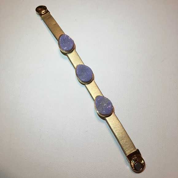 $12/2+ Chico’s Faux Druzy Lavender Bracelet Magnet - Picture 6 of 8